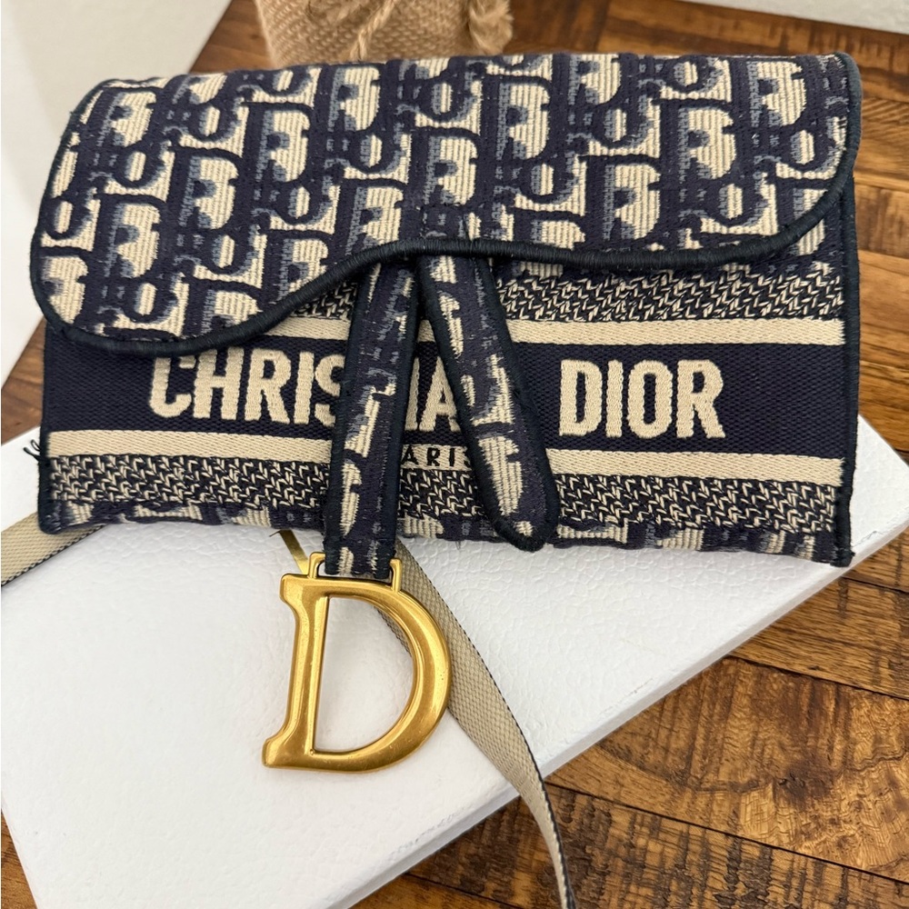 Dior Blue and Cream Belt/Crossbody Bag - Picture 12 of 12